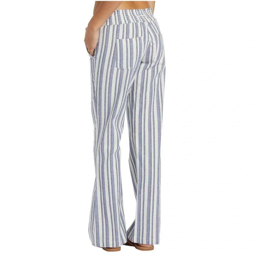 New Roxy Oceanside pants cotton linen beachy 
Surf Women XXL - Picture 4 of 8